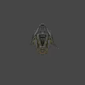 Futuristic Fighter Jet With Complex Structure Armored Exterior Industrial Modules And Gray White Color Scheme