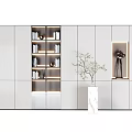 Modern Bookcase Design With Open Shelves LED Lighting And Minimalist White Finish
