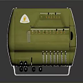 Vintage Green Mechanical Calculator as Daily Living Essential with Classic Design and Number Dials