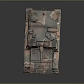 3D Rendered Military Camouflage Tank With Cannon Tracks And Detailed Design