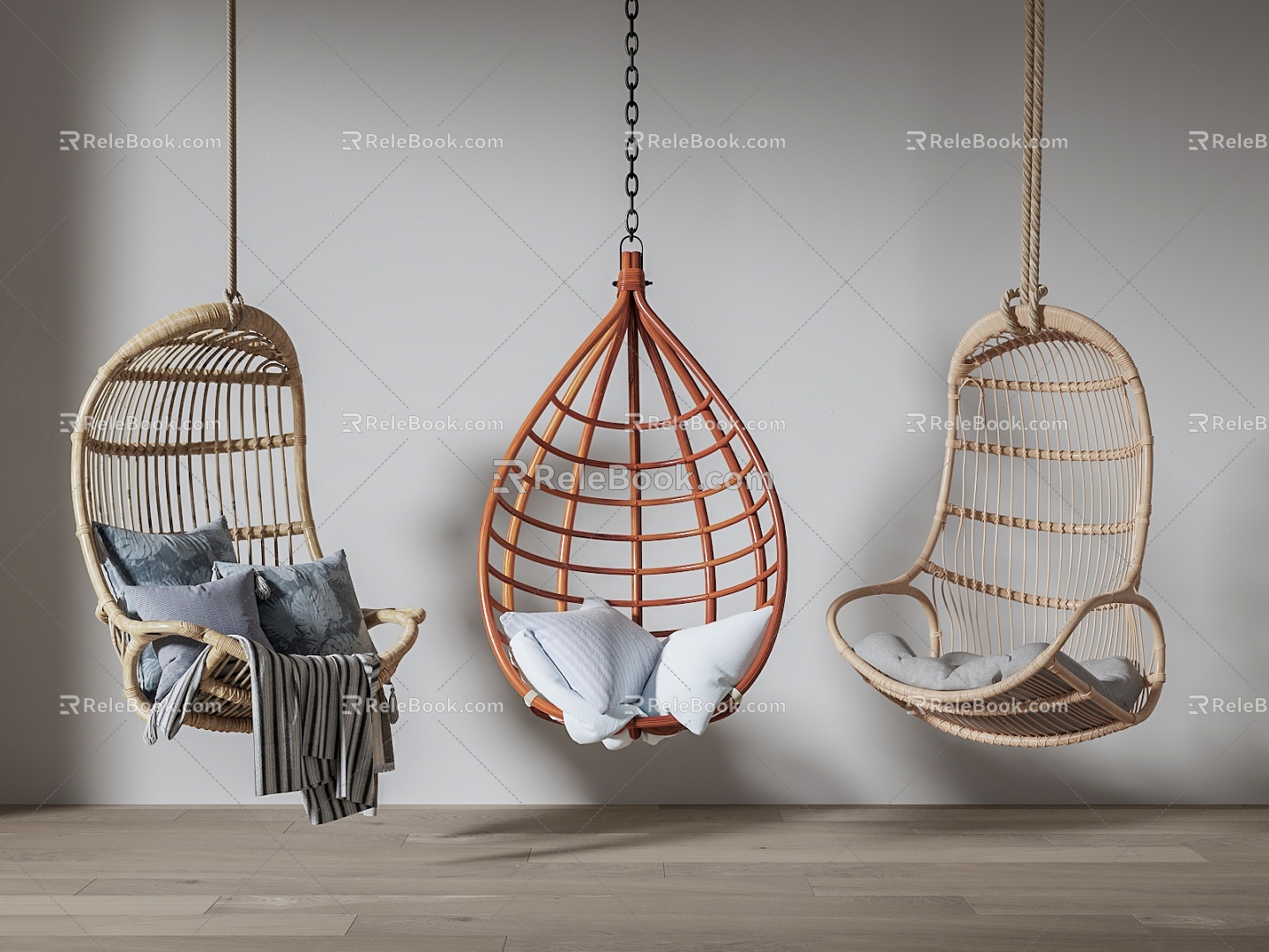 Rocker Chair Hanging Chair Indoor Swing Chair 3d model