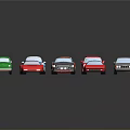 Multiple Colorful Toy Cars Arranged In Display With Various Styles And Hues