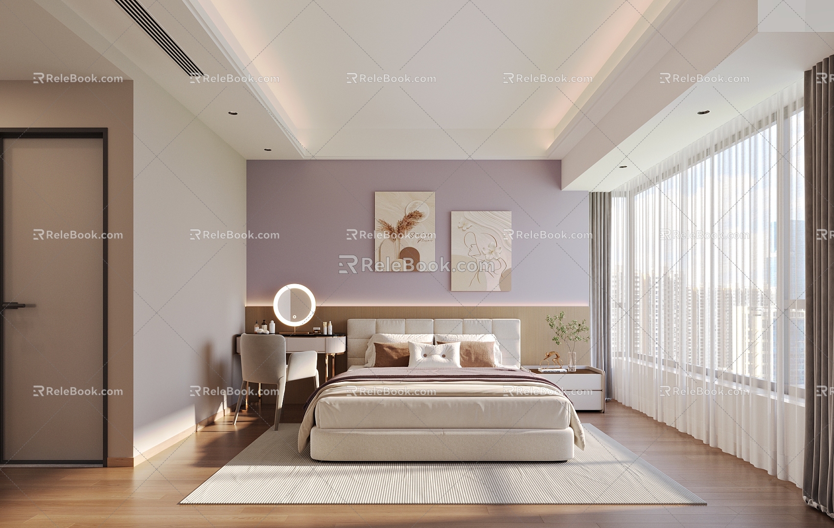 Modern Bedroom 3d model