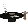 Modern round coffee table 3d model