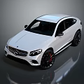 White Mercedes SUV Coupe With Modern Sporty Design Black Wheels Red Calipers