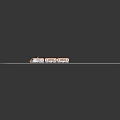 Colorful Model Train With Orange Front Multiple Carriages And Detailed Patterns On Railway Track