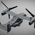 Military Fighter Jet Featuring Large Wings Twin Propeller Engines And Landing Gear
