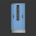 Modern Round Shower Sauna With Transparent Glass Door And White Base Design