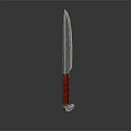 Modern Dagger Cartoon Dagger Animation Dagger Sword 3d model