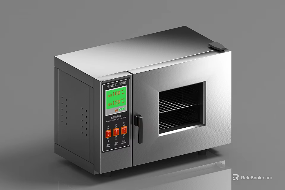 Daily Use Electrical Appliance Stainless Steel Microwave Oven With Digital Display And Control Panel 3d model 