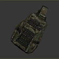 Camouflage Utility Backpack For Outdoor Use With Multiple Straps And Pockets