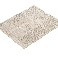 Beige Square Carpet With Subtle Textured Pattern For Modern Home Decor 3d model