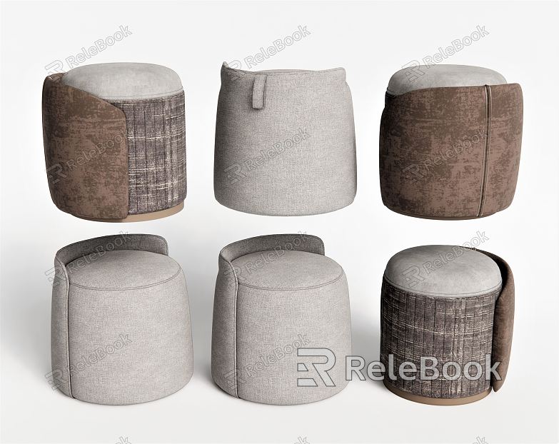 Modern Sofa Stool Low Stool Shoe Stool Makeup Stool Decorative Stool model