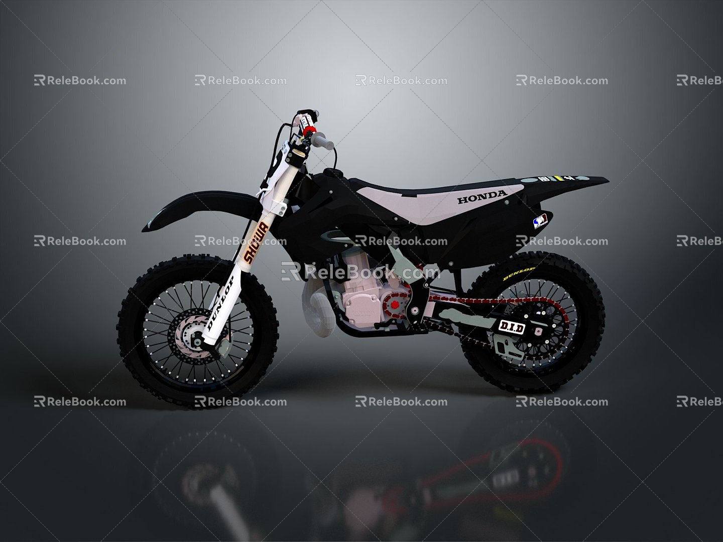 Motorcycle Two-wheeled Motorcycle Cross-country Motorcycle Road Race Motorcycle Motor Vehicle Transport 3d model