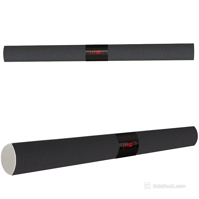 TEAC Black Soundbar Audio System For Home Theater TV Speaker Use With Modern Design 3d model 