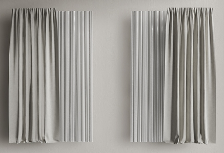 Modern Curtains 3d model