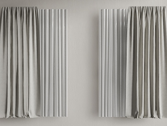 Modern Curtains 3d model