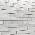 Gray Stone Brick Wall With Natural Rough Texture For Interior Decoration 3d model