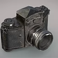 Vintage Digital Camera With Classic Metal Body And Retro Lens Design For Photography