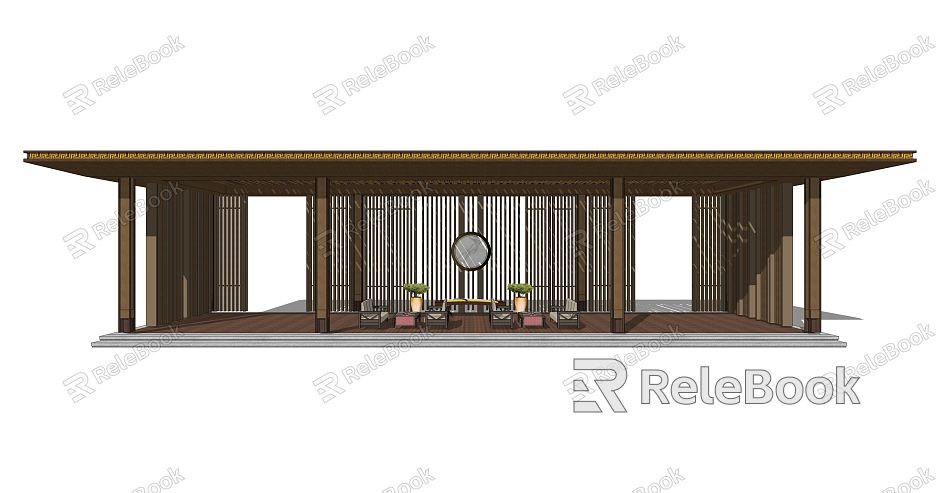 New Chinese style pavilion pavilion porch model