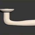 Modern Metallic Door Handle Hardware For Home Furniture With Ergonomic Design