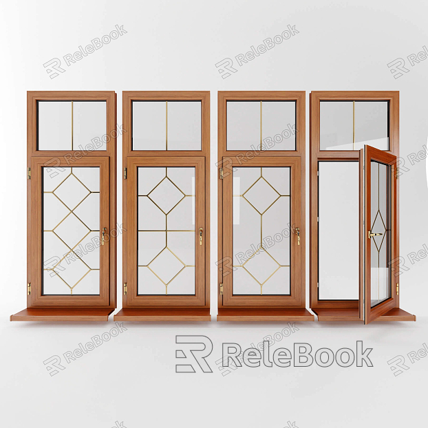 Modern casement window model