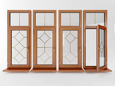 Modern casement window model