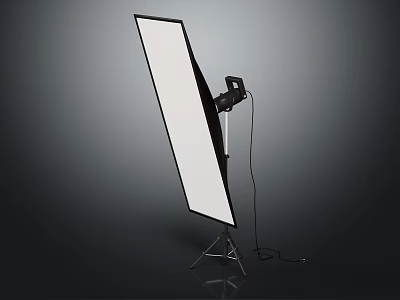 Professional Studio Photography Softbox Light With Tripod Stand And Power Cable 3d model
