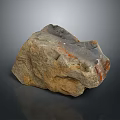 Natural Stone And Wood Artisanal Decor Piece With Textured Surface And Earthy Tones