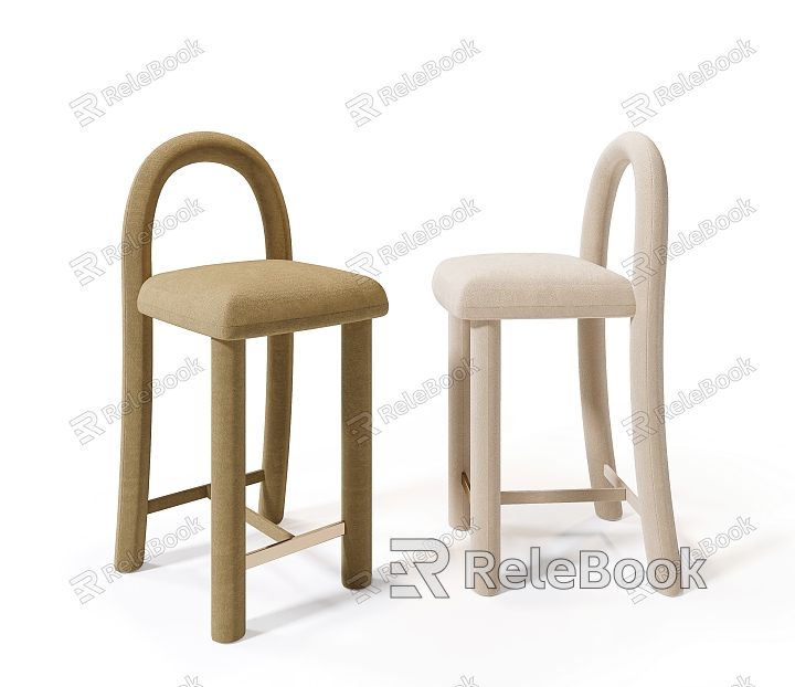 Modern Bar Chair Cream Bar Chair model