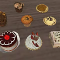 Assorted Dessert Shaped Decorative Lights With Cupcakes Cake Slices And Tarts For Home Decor