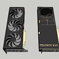 Computer components ASUS graphics card 3d model