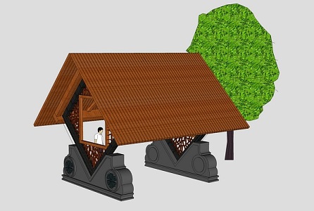 Leisure pavilion 3d model