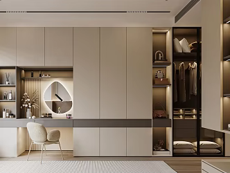 Modern Cloakroom Wardrobe 3d model