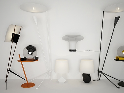 Floor lamp combination 3d model