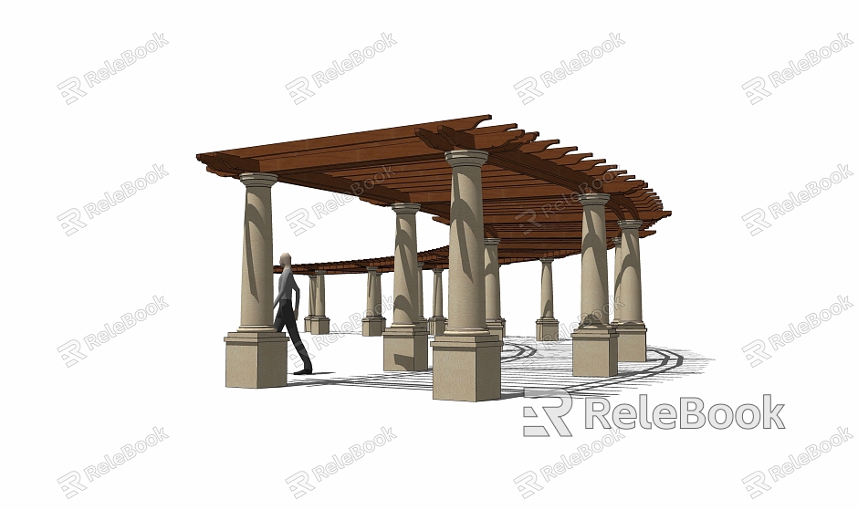 Structure, gallery, pavilion, flower stand model