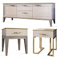 Modern Nightstands With Drawers Gold Accent Legs And Light Gray Finish In Various Designs