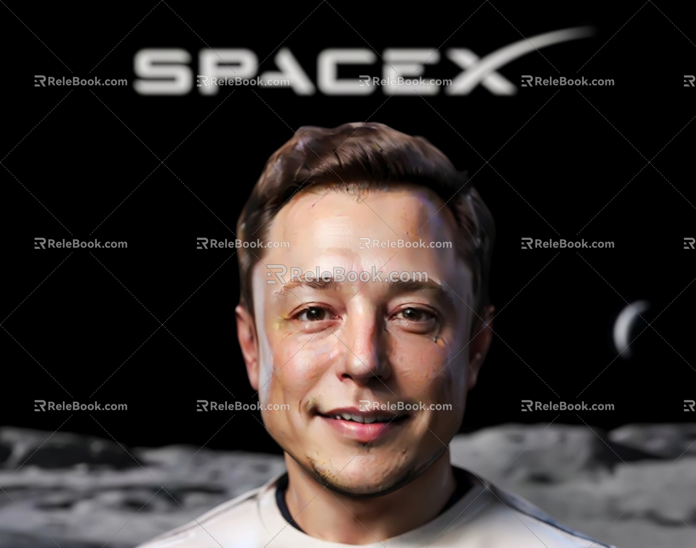 Elon Musk Elon Musk SpaceX Starchain Network OpenAI Tesla Starship 3d model