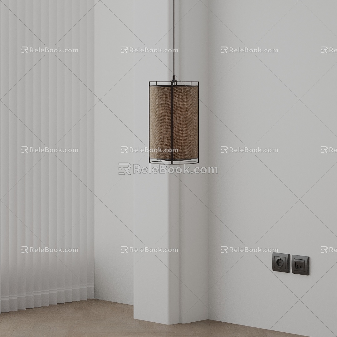 Modern chandelier 3d model