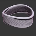 Modern Silver Textured Ring With Double Band And Shiny Polished Finish