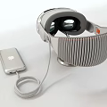 Advanced VR Headset And Controller Design With Carbon Fiber And Blue Lens Accessories