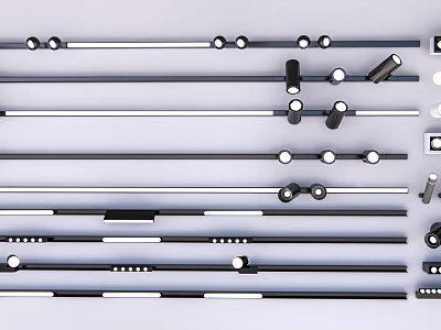 Modern Downlights And Spotlights With Various Designs For Home Ceiling Lighting 3d model