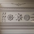 Decorative Gypsum Cornice Collection With Various Embossed Patterns And Designs For Interior Decoration