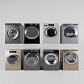 Various Modern Washing Machines in Different Colors and Stylish Designs