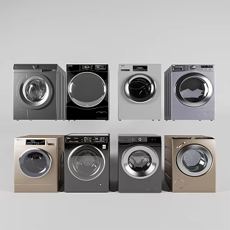 Modern washing machine drum washing machine 3d model