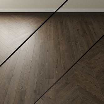 Modern wood floor fishbone wood floor herrings wood floor 3d model