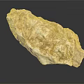 Natural Rock Specimen Featuring Rough Surface And White Brown Texture On Black