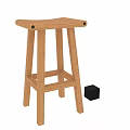 Wooden And Black Modern Stools For Kitchen Dining Room Seating Furniture