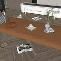 Modern Cushion Bay Window Cushion 3d model