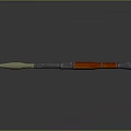 Rocket rocket launcher to air weapon to air missile shoulder missile shoulder rocket 3d model